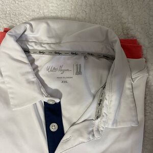 Walter Hagen Classic White and Blue Polo
